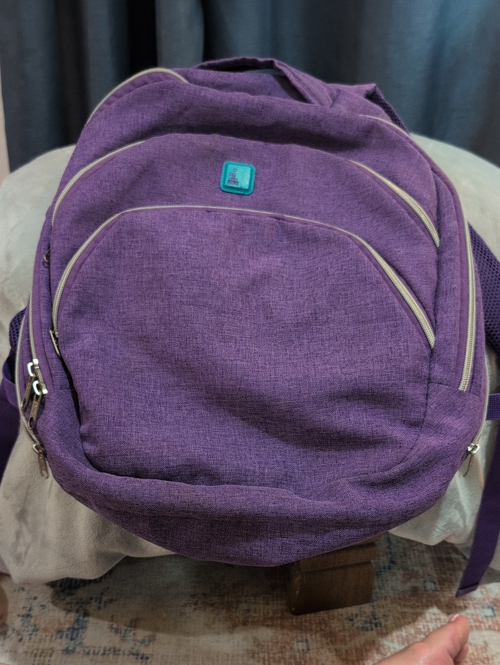 Kids Purple School Backpack with Multiple Pockets